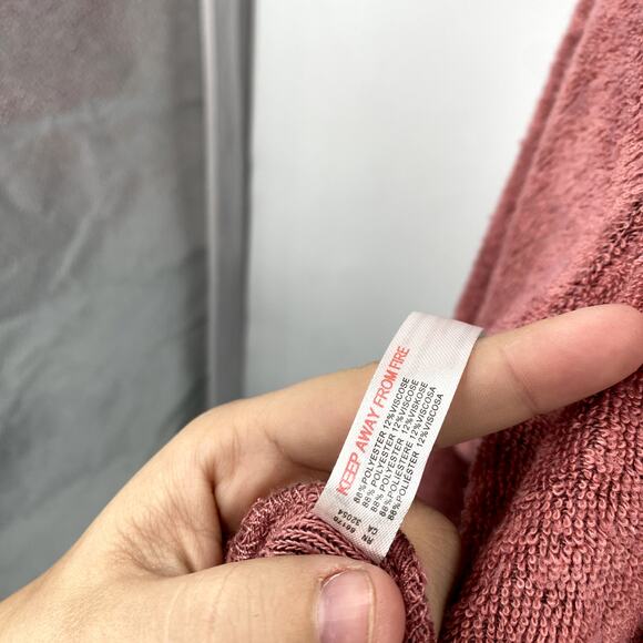 Urban Outfitters pink terrycloth henley oversized top - Picture 6 of 6